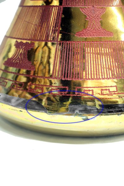 画像7: エジプシャンガラスボトル チェックメイト 赤