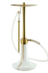 オデュマンパイプ COSMO WHITE glass GOLD body