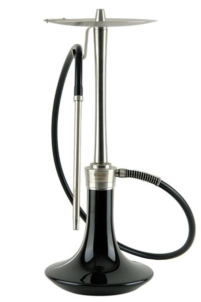 画像1: オデュマンパイプ COSMO BLACK glass SILVER body