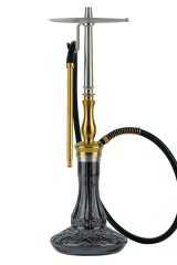 オデュマンパイプ SAHRA BLACK glass GOLD body
