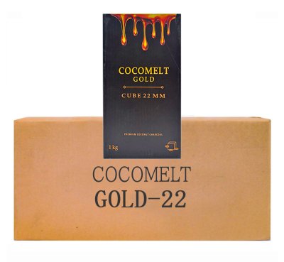画像1: 【CASE】ココメルト ゴールド 炭 CUBE22×10