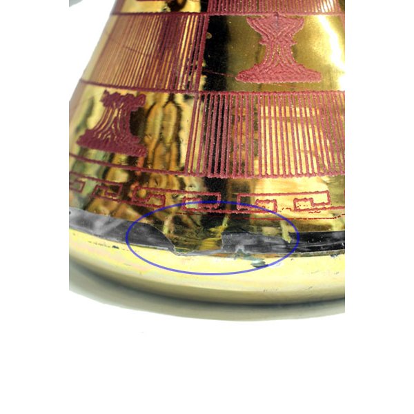 画像7: エジプシャンガラスボトル チェックメイト 赤 (7)