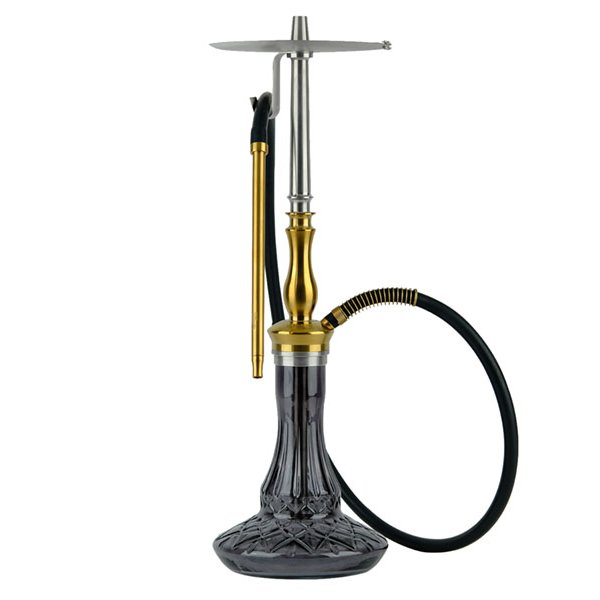 画像2: オデュマンパイプ SAHRA BLACK glass GOLD body (2)