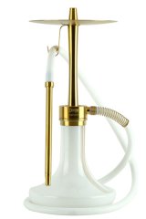 画像: オデュマンパイプ INFINITY White glass Gold body