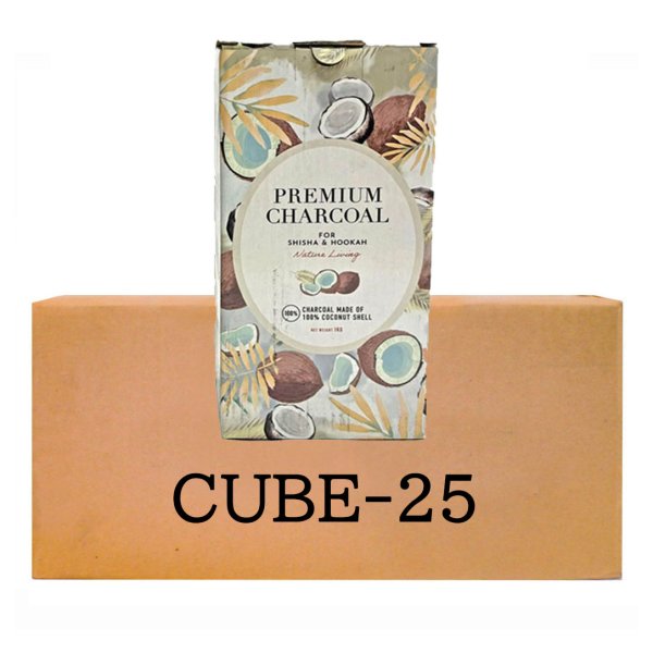 画像1: 【CASE】プレミアムチャコール 炭 BIG CUBE-25×10 (1)