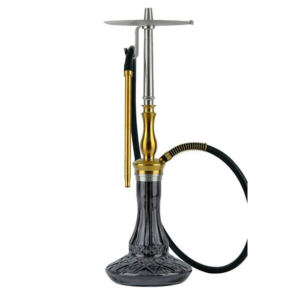 画像1: オデュマンパイプ SAHRA BLACK glass GOLD body (1)