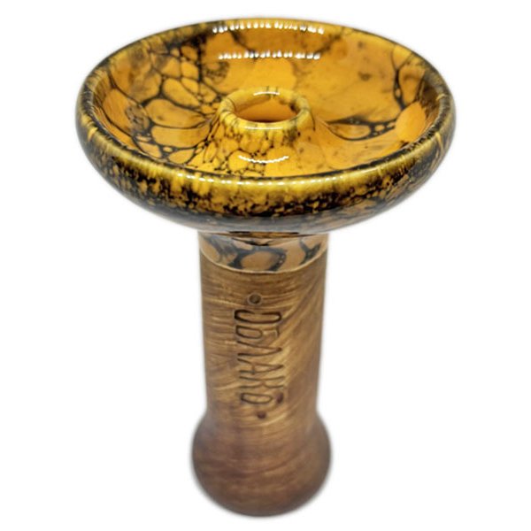 画像1: オブラコ M GLAZE ファンネルボウル【Orange & Black】 (1)