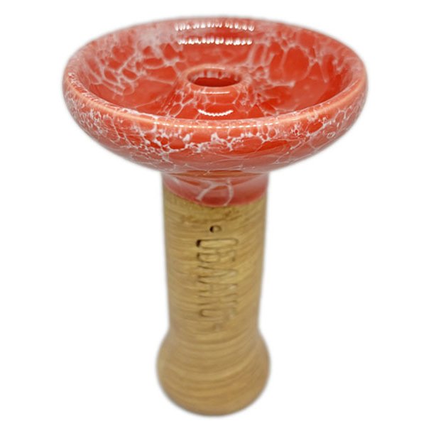 画像1: オブラコ M GLAZE ファンネルボウル【Red & White】 (1)