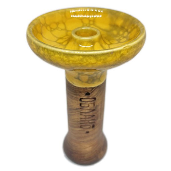 画像1: オブラコ M GLAZE ファンネルボウル【Yellow & Grey】 (1)