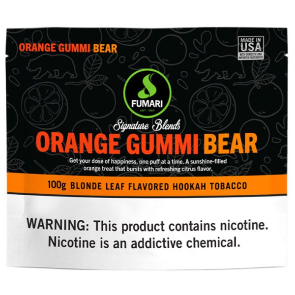 画像1: Orange Gummi Bear オレンジグミベアー FUMARI 100g (1)