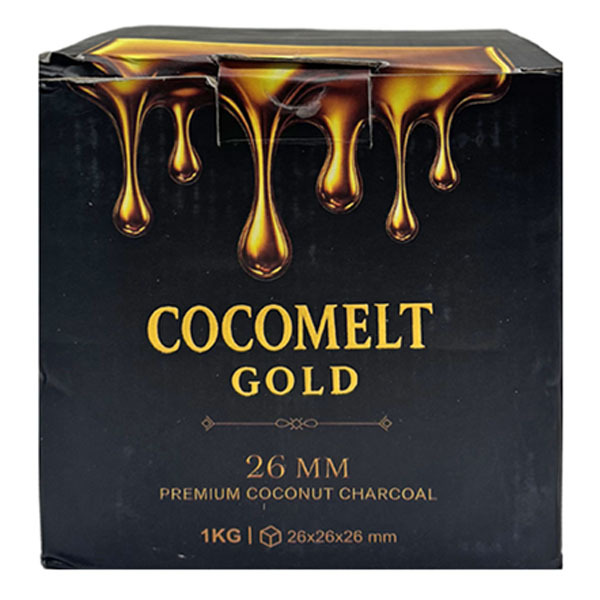 26mm ココメルトゴールド CUBE 炭 1kg ｜シーシャ・水たばこ用品販売店